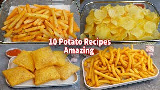 10 Amazing Potato Recipes Collections  French Fries  Potato Chip  Potato Snack [upl. by Anaeli]