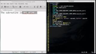 OpenMPI tutorial coding in Fortran 90  03 Timer [upl. by Akeylah]