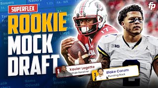 Dynasty Rookie Superflex Mock Draft  MUST Have Players for 2024 Fantasy Football [upl. by Sitoel]