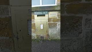 Heather Stanning gold post box Lossiemouth Scotland [upl. by Adriell139]