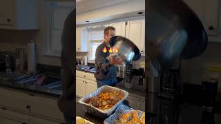 Flipping that pot food sunday dinner fyp funny [upl. by Odnam66]