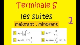 Terminale Spécialité maths Les suitesMajorant et minorant avec exemples  1 [upl. by Frederiksen]