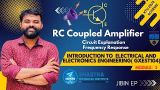 RC Coupled Amplifier Circuit  Frequency Response  IEE  GXEST104  KTU 2024 [upl. by Lorie]