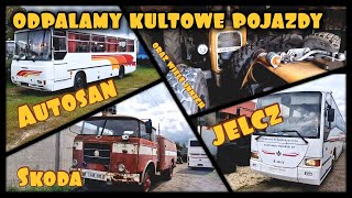 Wielkie odpalanie klasyków transportu Jelcz Autosan Skoda cz 1 [upl. by Phillip304]