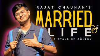 Married life  Stand up comedy by Rajat Chauhan 50th video standupcomedy comedy rajatchauhan [upl. by Lrub]