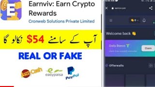 earnviv app se paise kaise kamaye  earnviv earn crypto rewards  earnviv payment proof [upl. by Lars244]