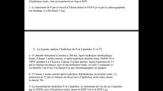 biochimie exercice corrige de determination la composition d un peptide residus d acides amines [upl. by Jake]