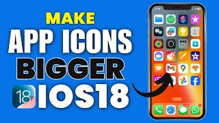 How To Make App Icons Bigger On iPhone Or iPad Home Screen [upl. by Meunier]