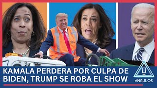 KAMALA ESTA PERDIDA POR CULPA DE BIDEN TRUMP SE ROBA EL SHOW [upl. by Azpurua]