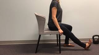 Seated Sciatic Nerve Glide  Seated Sciatic Nerve Flossing [upl. by Atinus933]