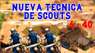 COMO EJECUTAR LA MEJORADA TECNICA DE SCOUTS AGE OF EMPIRES 2 [upl. by Crowley]