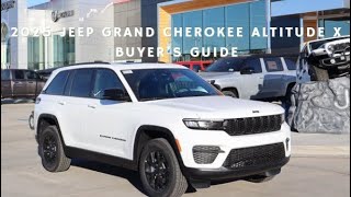 2025 Jeep Grand Cherokee Altitude X Buyer’s Guide [upl. by Ynnavoj985]