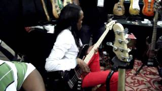 Verdine White at the Pavel booth at NAMM 2011 [upl. by Tabor]