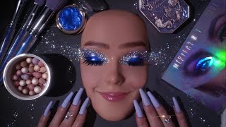 ASMR Cosmic Glam Makeup Application  Whispered Video For Sleep [upl. by Fairweather]