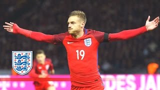 Amazing Jamie Vardy backheel goal  Germany 23 England  Goals amp Highlights [upl. by Noella839]