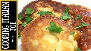 Fried Polenta with Parmesan Cheese  Cooking Italian with Joe [upl. by Ttezzil]