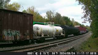 240929 North Facing Backyard Railcam [upl. by Locke]