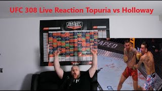 UFC 308 Live Reaction Topuria vs Holloway [upl. by Ikkir]