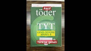 2024 YKS TÖDER TYT TÜRKİYE GENELİ DENEME 3 aydın shorts kesfet 345 bilgisarmal ayt karekök [upl. by Oliana]