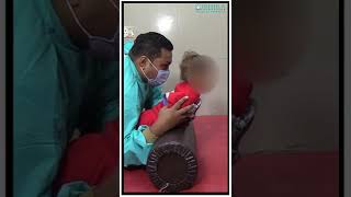 Neck Control Exercise for Cerebral Palsy Kids by Trishla Foundation [upl. by Aicek932]