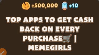 Top Apps to Get Cash Back on Every Purchase🛒  MemeGirls  Memefi Youtube Video Code [upl. by Flore]