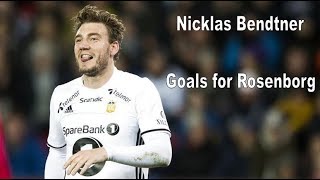 All of Nicklas Bendtners league goals for Rosenborg 2017 [upl. by Arleyne850]