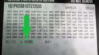 How to Find Your CHEVROLET Paint Code [upl. by Ikairik807]