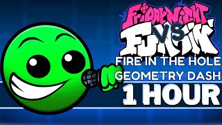 LOBOTOMY  FNF 1 HOUR SONG Perfect Loop Fire In The Hole  Lobotomy Geometry Dash 22 I FNF Mods [upl. by Anaiek]