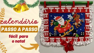 Como Fazer um Calendário do Advento de Natal Passo a passo [upl. by Einnahpets]