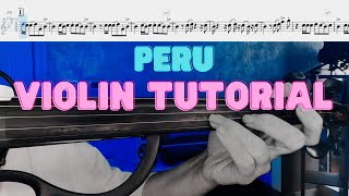 Peru 🎻 Violin Tutorial 🎻 Fireboy DML Ed Sheeran [upl. by Suravat]