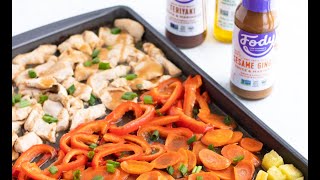 OnePan Low FODMAP Chicken Stir Fry Recipe  IBSFriendly Recipes [upl. by Lsil]