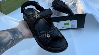 CHANEL DAD SANDALS UNBOXING  Kukick666 [upl. by Oisacin275]