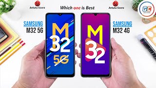 Samsung Galaxy M32 5G vs Samsung Galaxy M32 4G  Full Comparison ⚡ Which one is Best 👍 Under 20k [upl. by As]