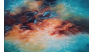 Easy Acrylic Painting TechniqueAbstract Painting [upl. by Boru]