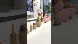 Look this is the capybara army I built for youcapybara 3d creative ornaments gift cute new [upl. by Anehc]