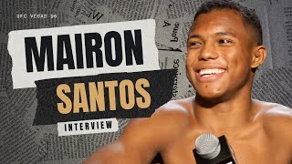 Mairon Santos TUF 32 Finale postfight interview [upl. by Nhaj]