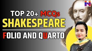 Shakespeares Folio and Quarto Editions  Top 20 MCQs  TGT English Preparation [upl. by Pyle]