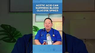 Acetic Acid Can Suppress Blood Glucose Spikes shorts health [upl. by Gerius900]