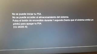 SOLUCIÓN AL ERROR CE343358 PS4 2020 QUE HACER SI ME SALE EL ERROR CE343358 [upl. by Tace]