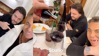 Davide Lacerenza fa serata in gaina con Filippo Champagne e mischiano Sassicaia con la Coca Cola [upl. by Spieler]