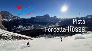 Pista Forcella Rossa di Cortina dAmpezzo la discesa simbolo delle Dolomiti dolomitisuperski ski [upl. by Freeland]