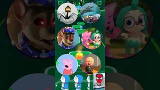 Spider House Head Lightning Mcqueen Paw Patrol Exe Pinkfong Peppa Pig Baby Boss Tiles Hop 232 [upl. by Guglielma]