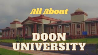 DOON UNIVERSITY  Cutoff Fee Admission Details [upl. by Kalil159]