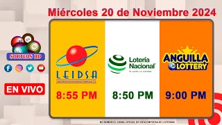 Lotería Nacional LEIDSA y Anguilla Lottery en Vivo 📺│Miércoles 20 de Noviembre 2024  855 PM [upl. by Ammadas149]