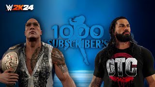 WWE 2K24 Special Stream 1000 Subscribers Celebration wwe wwe2k24 wwe2k24gameplay [upl. by Hayyim]