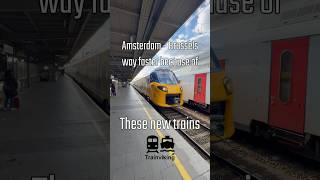 Faster intercity trains between Amsterdam amp Brussels via Rotterdam amp Antwerp [upl. by Malti269]