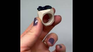 Lapis lazuli raw crystal ring video  Style CRCLL6514 Weight 138g Ready to dispatch [upl. by Twelve]