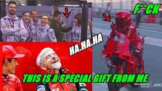 BIG LAUGH Marquez Gives the Middle Finger to Gresini Shocking Ducati Boss  Test MotoGP News 2024 [upl. by Inaj]