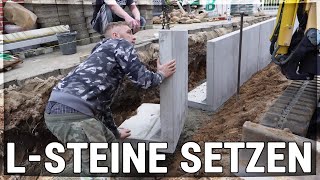 LSTEINE SETZEN Part 1  Gartengestaltung 1 [upl. by Nomihs]