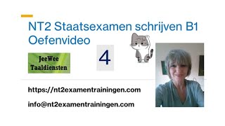 NT2 Staatsexamen Schrijven B1  Examentraining Oefenvideo 4  Formulier invullen  Nederlands leren [upl. by Ahsiekan]